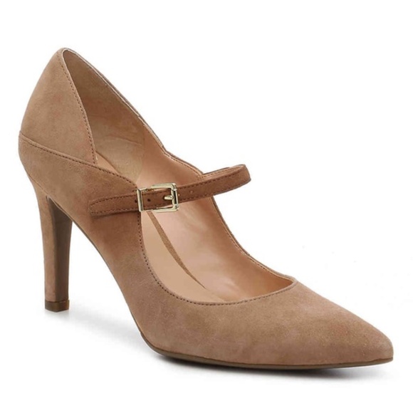 Franco Sarto Shoes - 🥭 FRANCO SARTO Anthem Pointed Toe Suede Heels 8